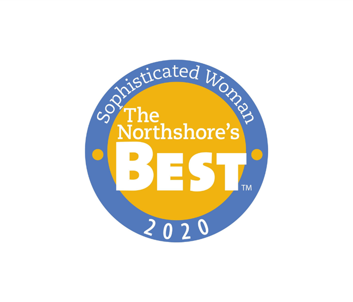 blue and yellow logo for Northshore's Best 2020 winner